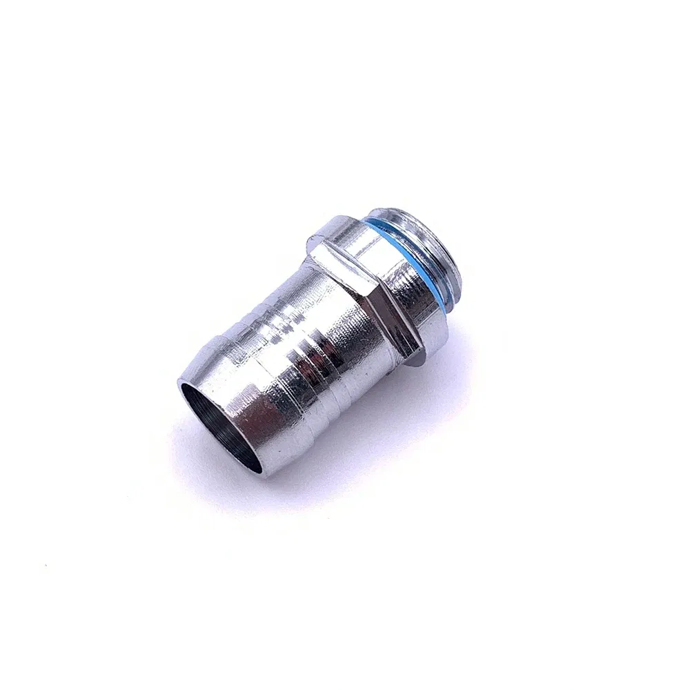 Color: grey - 6pcs PC Water Cooling Barb Fitting Two-Touch Fitting G1/4 Thread Barb Connector for Computer Cooling System 4/6/7.2/9/11/14mm