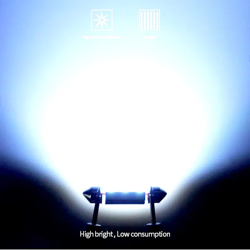 Emitting Color: WHITE, Color Temperature: 4300K - 1pcs 3030 Festoon 31mm 36mm 39mm 41/42mm C5W Led Bulb CANBUS C10W Dome Reading Lamp Car Beleuchtung Interior License Plate Light