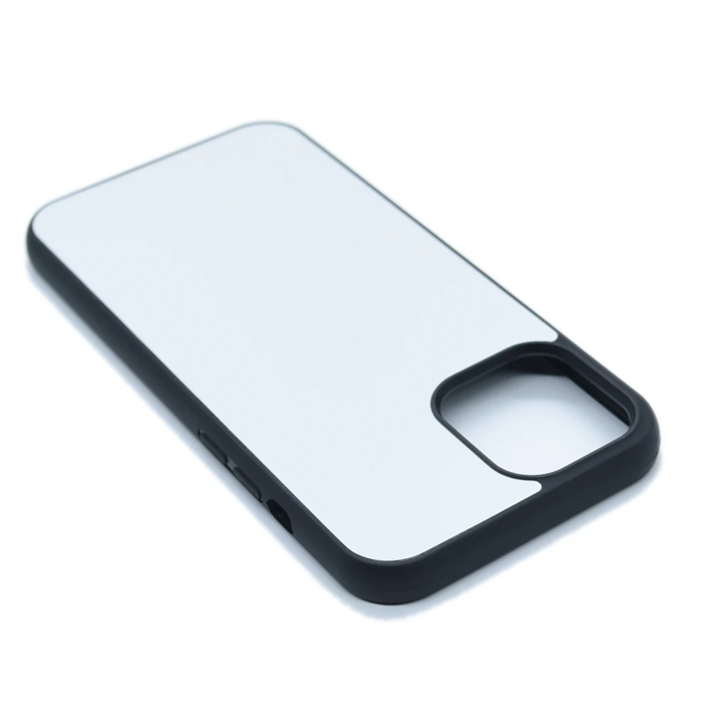Material: PE - For iPhone 11 12 mini Pro Max  6 7 8 S Plus Xr X Xs 2D Sublimation Phone Case Blanks with Metal Plates Heat Press Blank Cases