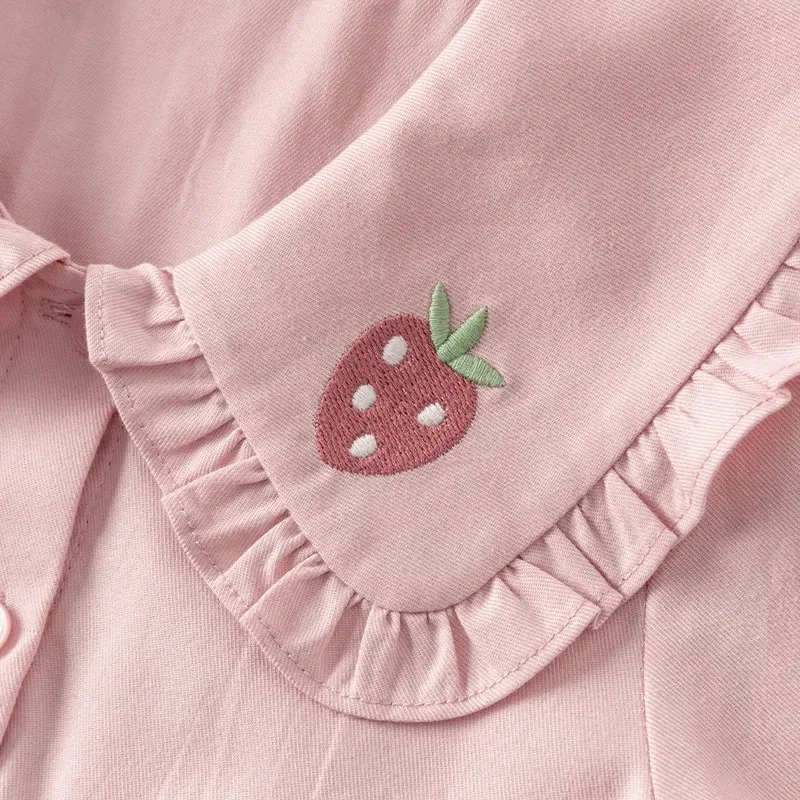 Color: Pink, Kid Size: 13T - Dave Bella Girl's Princess Dress Children 2024 New Spring Comfortable Casual Fashion Pure Cotton Sweet Gentle Pink DK1248025