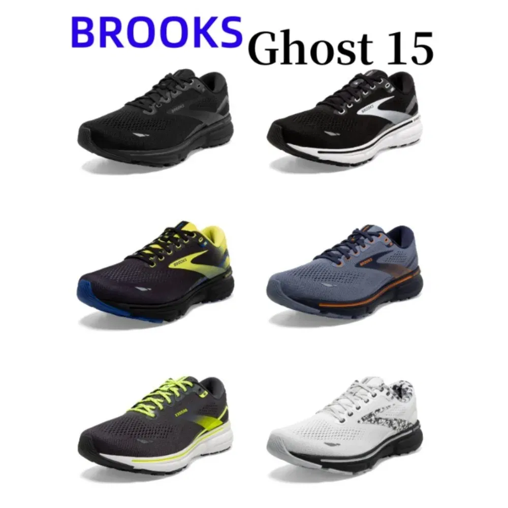Color: Gold, Shoe Size: 44 - Brooks Ghost 15 Neutral Running & Walking Shoe Men?™s & Women?™s Casual Sneakers Original