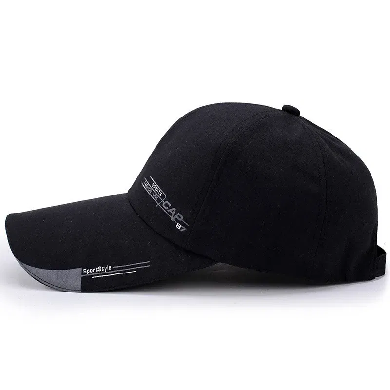 Color: WHITE - Baseball Cap Sun Visor Hat Waterproof Sport Duck Tongue Women Men Quick Dry Outdoor Baseball Cap Adjustable Sun Hat
