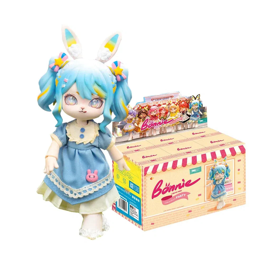 Color: GRAY - Bonnie Blind Box Toys Cute 1/12 Bjd Obtisu11 Jointed Doll Mystery Surprise Box Action Figure Kawaii Dolls Girls Christmas Gift