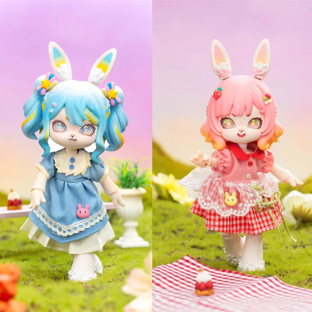 Color: GRAY - Bonnie Blind Box Toys Cute 1/12 Bjd Obtisu11 Jointed Doll Mystery Surprise Box Action Figure Kawaii Dolls Girls Christmas Gift
