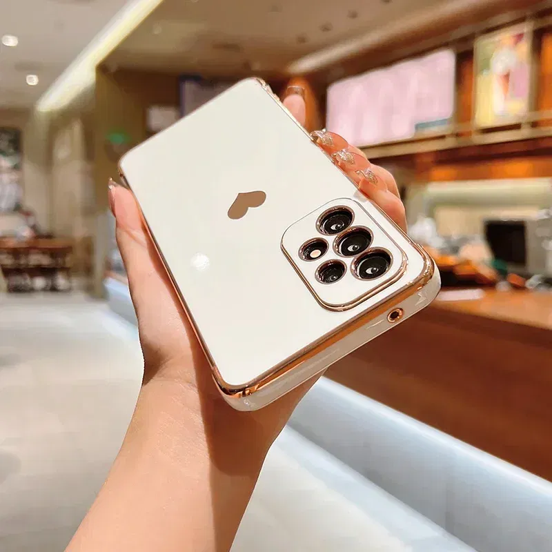 Color: MULTI, Compatible-Phone Models: For iPhone 14 Pro, Ships From: CHINA - Electroplating Side Love Heart Phone Case For Samsung Galaxy S25 Ultra S24 S23 S22 A16 A55 Protect Lens Shockproof Back Cover