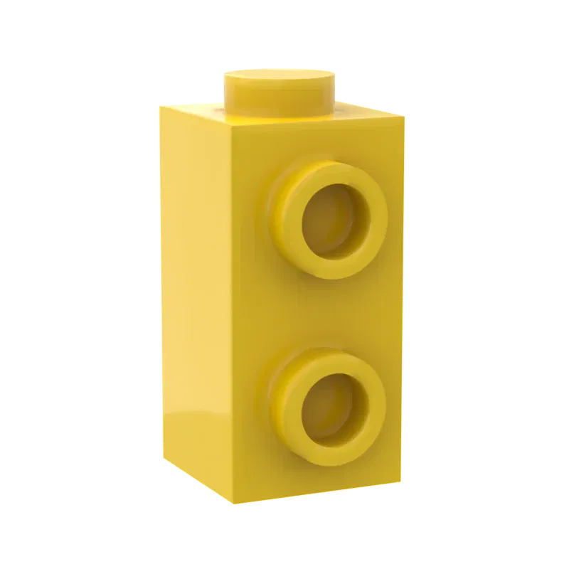 Color: WHITE - 10PCS Assembles Particles 32952 1x1x1 2/3 Single side Mini Bricks Building Blocks DIY Replaceable Parts Toys For Children Gifts