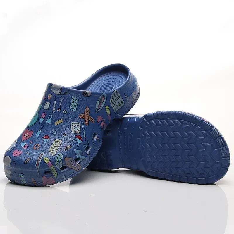 Color: Olivine, Shoe Size: 39-40 - Non-slip Nurse Clogs Hospital Doctor Surgical Slippers Women EVA Medical Shoes Dental Nursing Clogs SPA Beauty Salon Shoes Y07