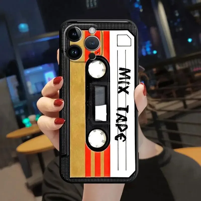 Color: Brown, Material: PC - Magnetic Radio Tape Cassette Pattern Phone Case For Samsung Galaxy S10 S20 S21 S22 S23 S24 FE Plus Ultra Note 20 Phone Cover