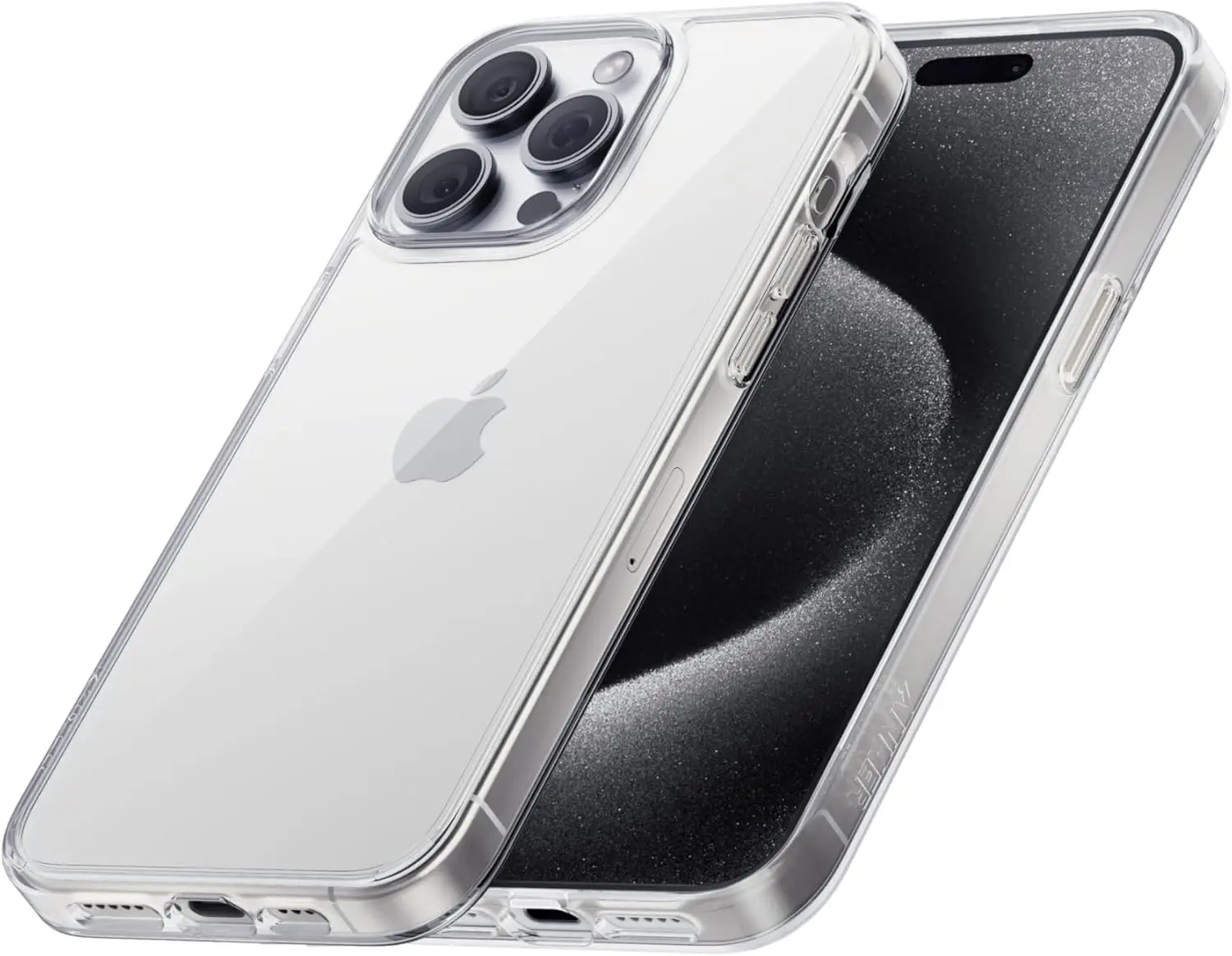 Color: Beige, Material: Neoprene - For iPhone 16 15 14 13 12 Pro Max Case Clear, Slim Thin Lightweight Transparent [Non-Yellowing] Protective Phone Case