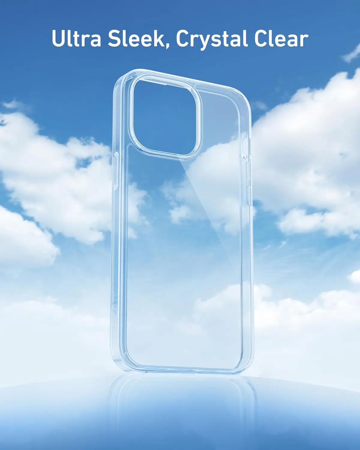 Color: Beige, Material: Neoprene - For iPhone 16 15 14 13 12 Pro Max Case Clear, Slim Thin Lightweight Transparent [Non-Yellowing] Protective Phone Case