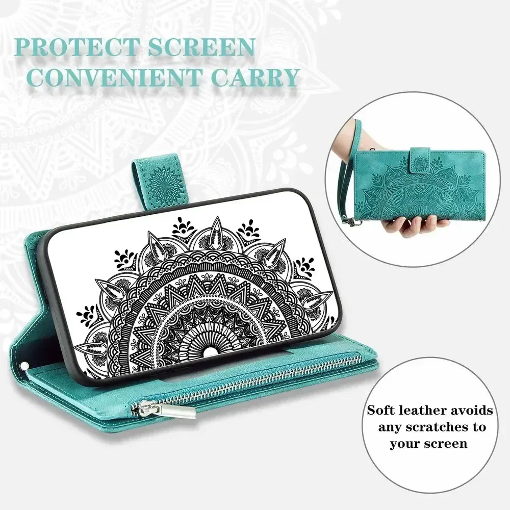 Color: LIGHT BLUE, Material: ABS - Capa For Motorola G85 G54 Power G24 G34 G45 5G Flip Case Zipper Leather Book Funda Moto G84 G53 23 G14 13 G04 S G 54 84 73 64 45