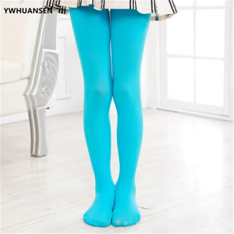 Color: Gold, Size: L - 1/2/4/6/8 Pairs/lot Spring Summer Candy Kids Pantyhose Ballet Dance Tights for Girls Stocking Children Velvet Solid White