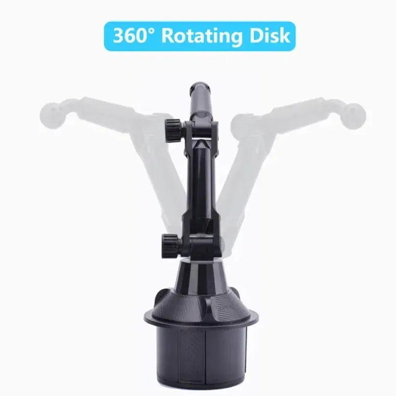 CarLong Arm  Phone Holder 360 Rotation Adjustable Base Universal Car Navigation GPS Bracket For Smartphone Stand in Car Cup Hole