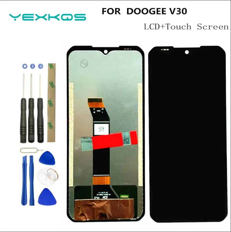 Color: India Red - New Original For DOOGEE V30 V30T V30Pro V31 GT S100 Pro S110 V Max S108LCD Display+Touch Screen Display Module RepairReplacement