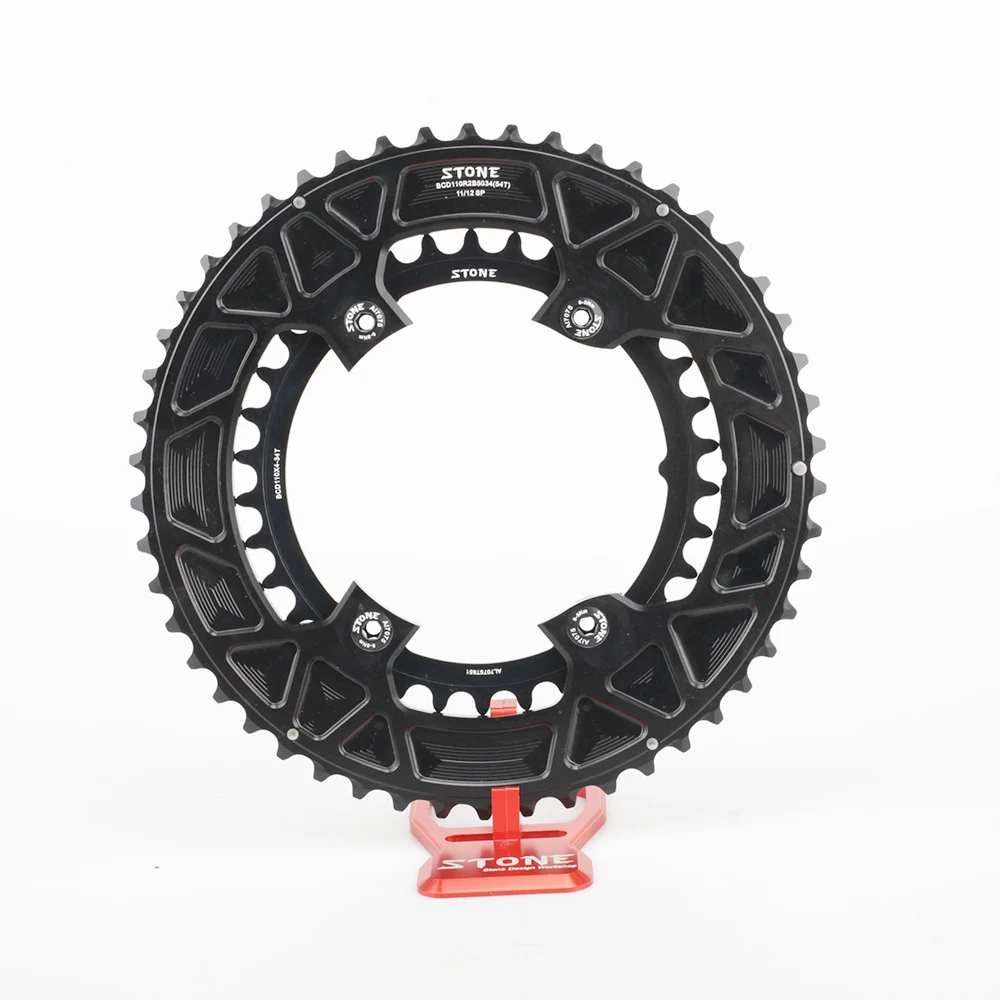 Color: Green, Ships From: CHINA, Chainwheel Teeth: 44-52T - STONE Double Chainring BCD 110mm 4 Bolts for 105 R7100 Ultegra R8100 R9200 Dura Ace Road Bike Chainwheel Chain Ring