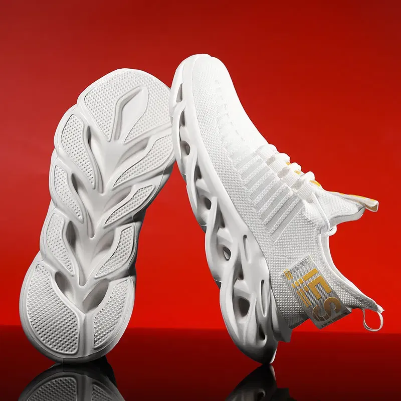 Color: Green, Shoe Size: 38 - Men Casual Shoes 2023 Summer New Breathable Versatile Lightweight Running Shockproof Men Sports Shoes Thick Sole Walking Gym