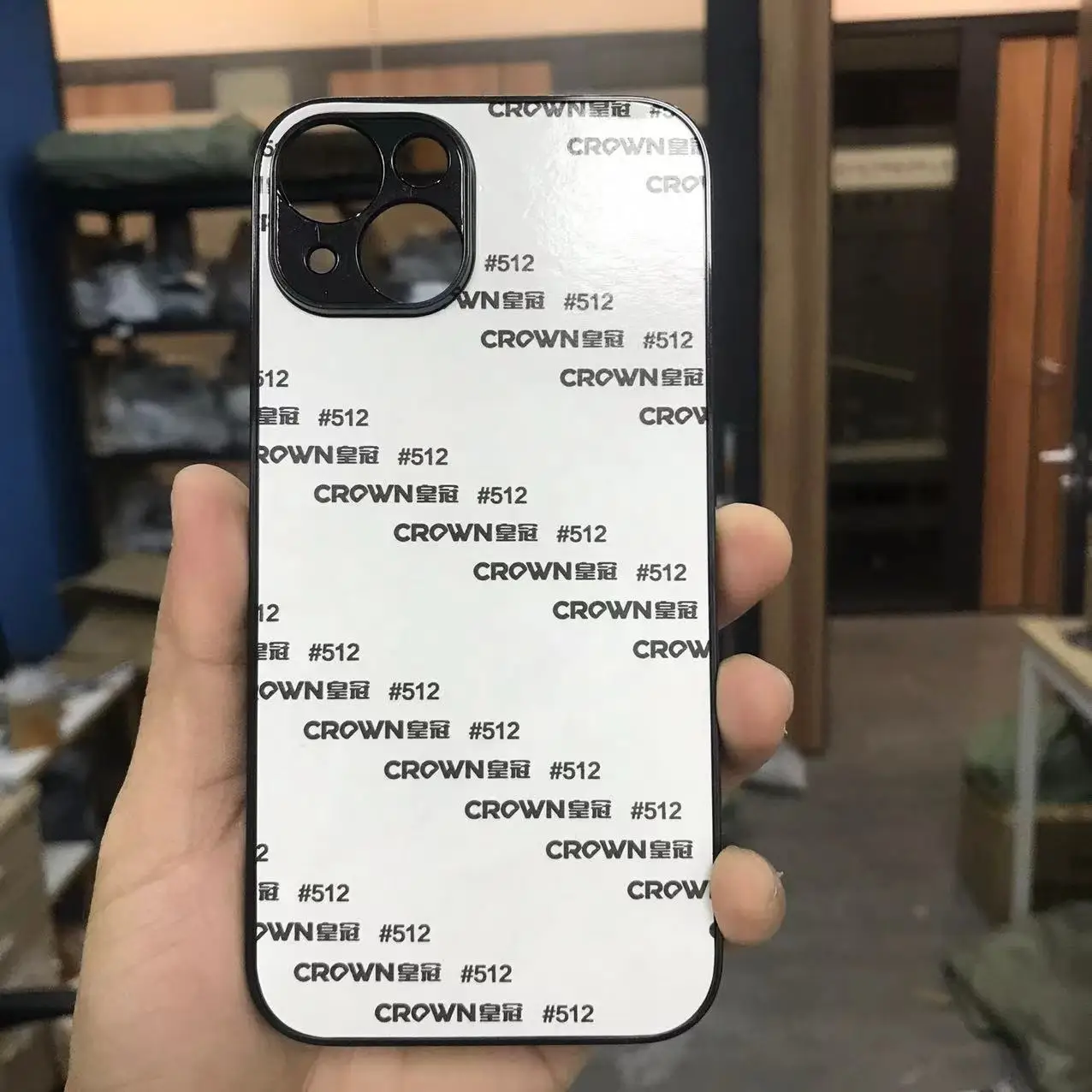 Color: Beige, Material: ABS - 5pcs  plastic Sublimation Blank Cover Case For iPhone 16 15 14 13 12 11 12 Pro Max With Aluminium Plate