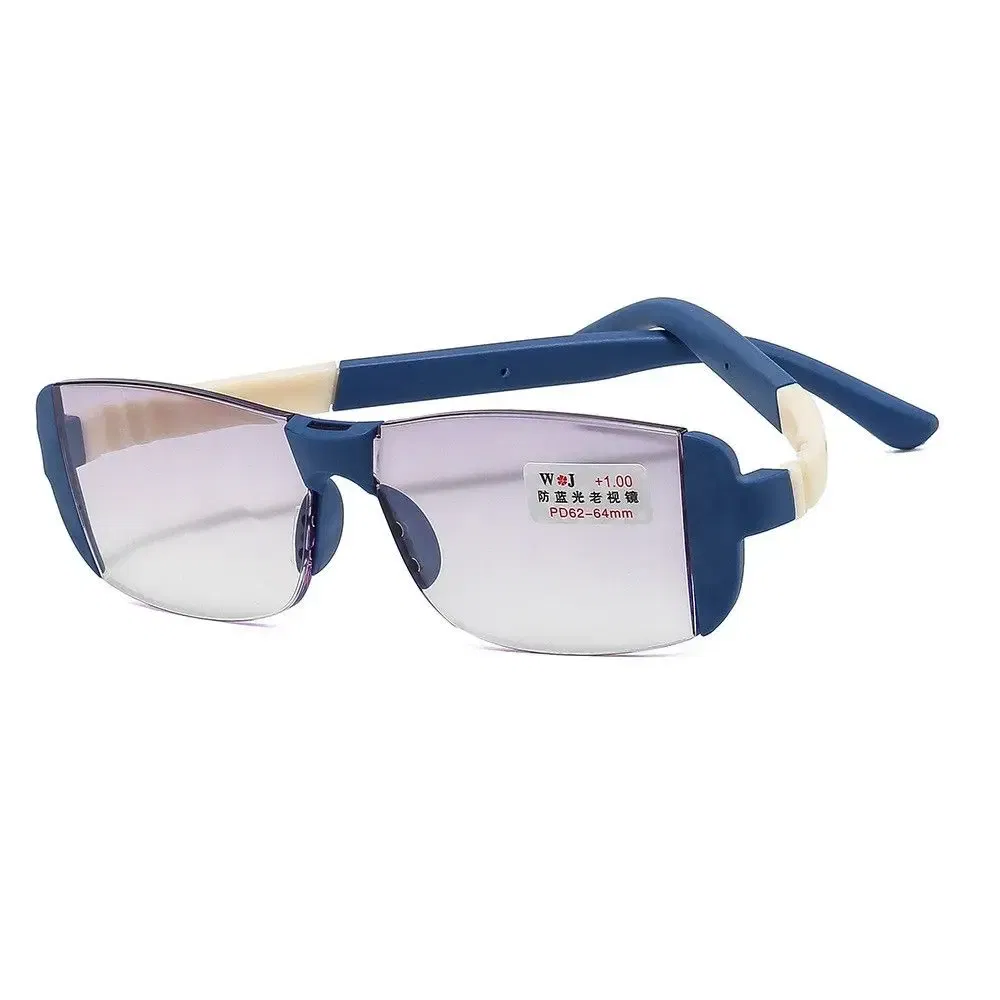 Frame Color: WHITE, Eye Prescription: +200 - Fashion Anti-Blue Light Reading Glasses Urltra-Light Eye Protection Men Women Elegant Comfortable Eyeglasses Unisex Glasses