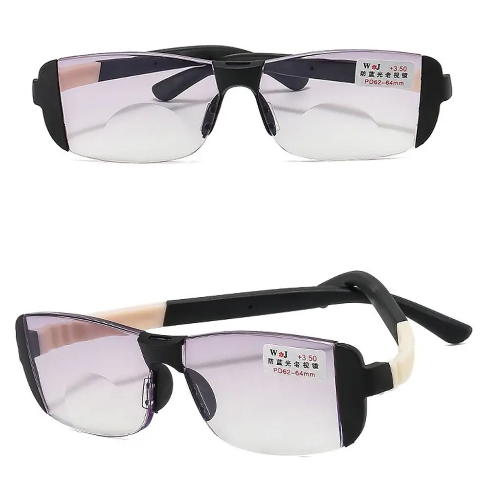 Frame Color: WHITE, Eye Prescription: +200 - Fashion Anti-Blue Light Reading Glasses Urltra-Light Eye Protection Men Women Elegant Comfortable Eyeglasses Unisex Glasses