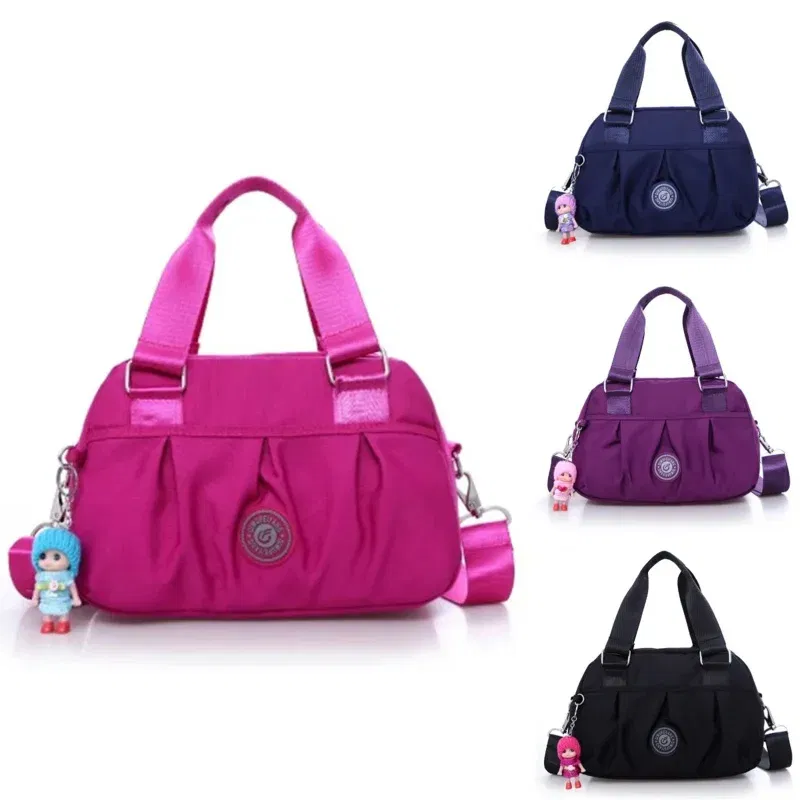 Color: Blue - Crossbody Bags for Women Simple Canvas Square waterproof Bag Designer Luxury Women's Bag 2024 Fashion Female Handbags for Women