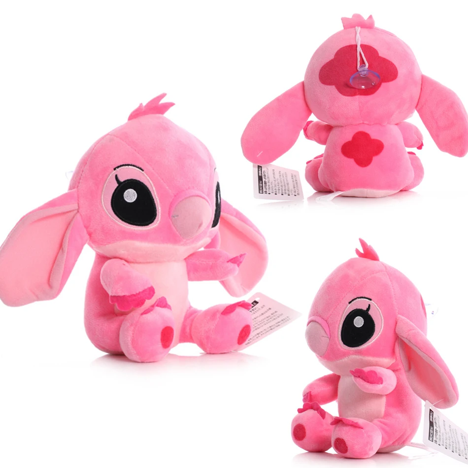 Color: Brown - 12cm 20cm 25cm Stitch Stuffed Plush Models Cartoon Stuffed Plush Dolls Anime Plush Baby Toys Kawaii Kids Birthday Gift