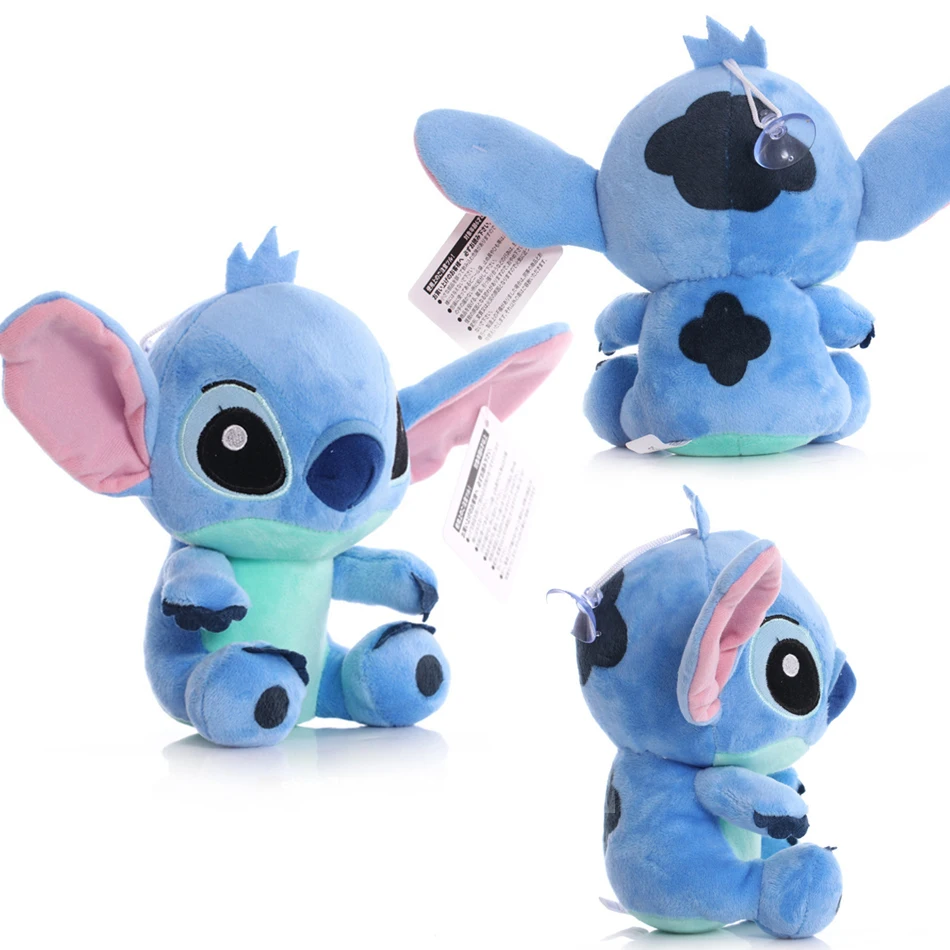 Color: Brown - 12cm 20cm 25cm Stitch Stuffed Plush Models Cartoon Stuffed Plush Dolls Anime Plush Baby Toys Kawaii Kids Birthday Gift