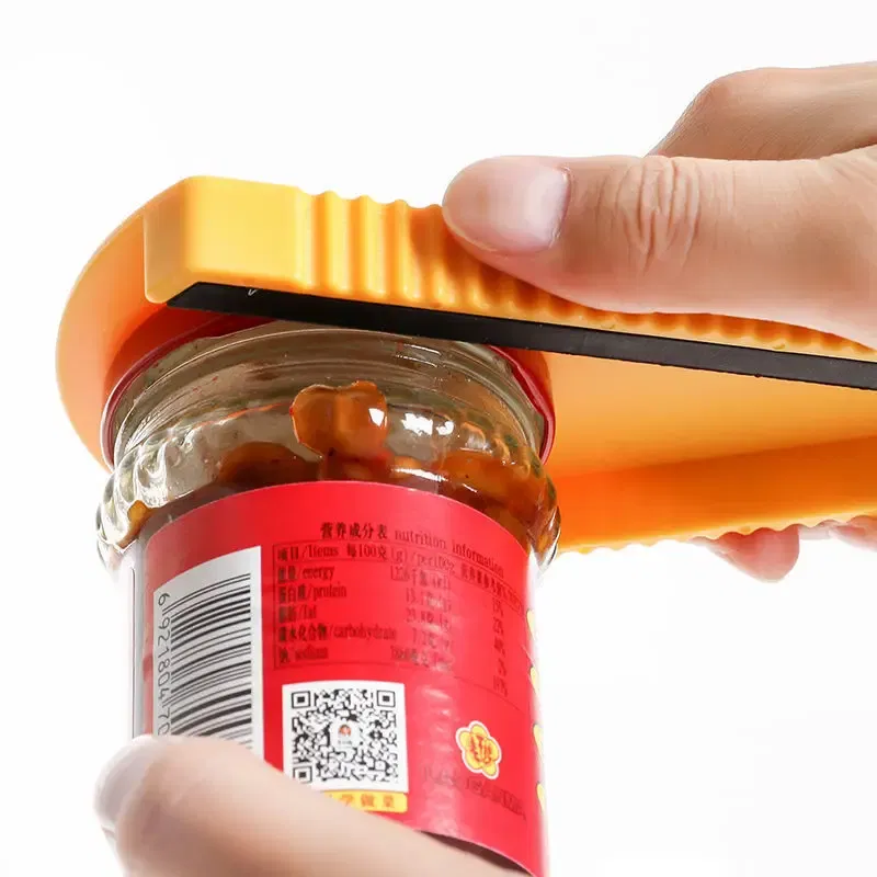 Color: Pink - Can Opener 5 In 1 Multi Function Jar Opener Twist Off Lid Quick Opening Cooking Everyday Use Bottle Opener Kitchen Accessories