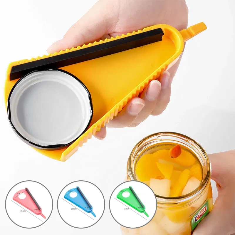 Color: Pink - Can Opener 5 In 1 Multi Function Jar Opener Twist Off Lid Quick Opening Cooking Everyday Use Bottle Opener Kitchen Accessories
