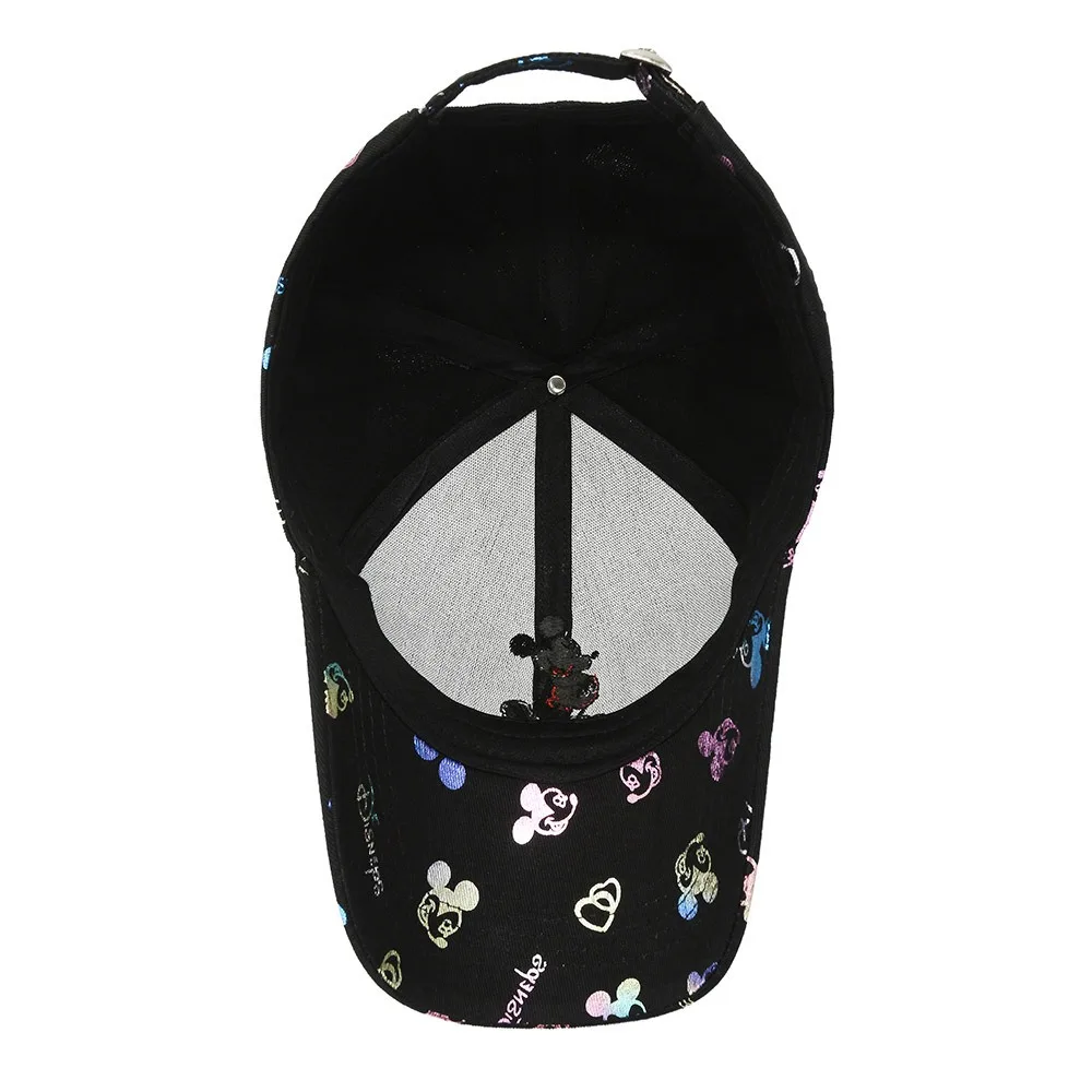 Color: WHITE, Size: Adjustable - Hot Sale Women Cartoon Cap Mickey Mouse Baseball Cap Female Streetwear Dad Hat