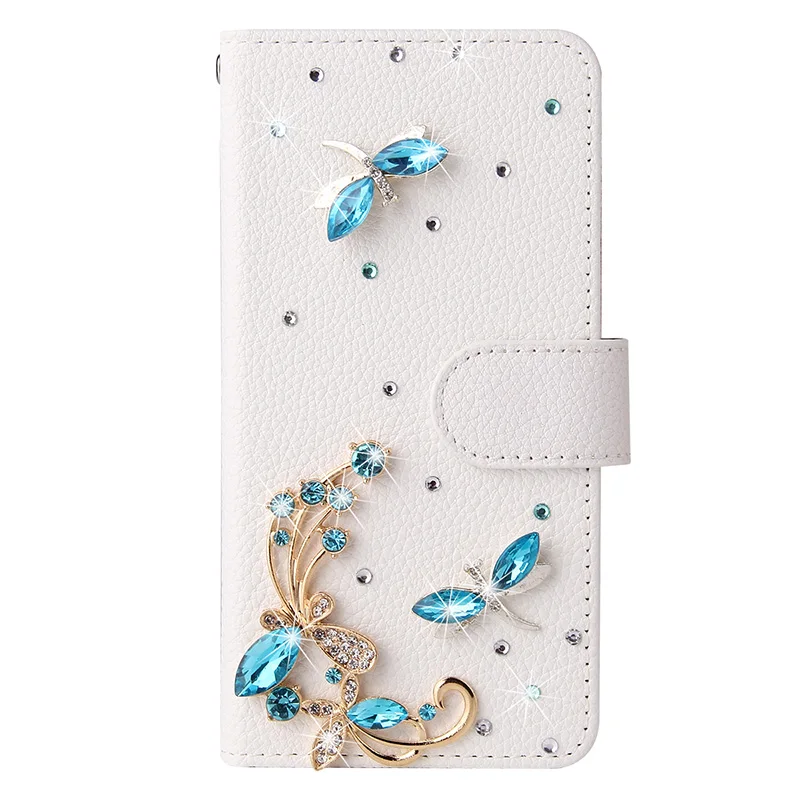 Color: wine red, Material: EVA - Flip Glitter Case For Samsung Galaxy S25 Ultra S24 FE S23 S22 S21 S20 Plus A35 A55 A16 A14 A15 A34 A54 Leather Cover Case