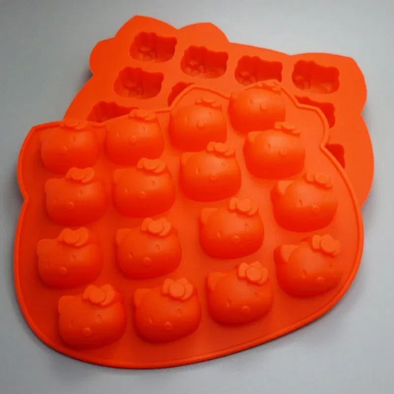 Color: SKY BLUE - 1 PCS Cute Cartoon Cat Shape Silicone Cake Mold DIY Chocolate Jelly Pudding Soap Mould