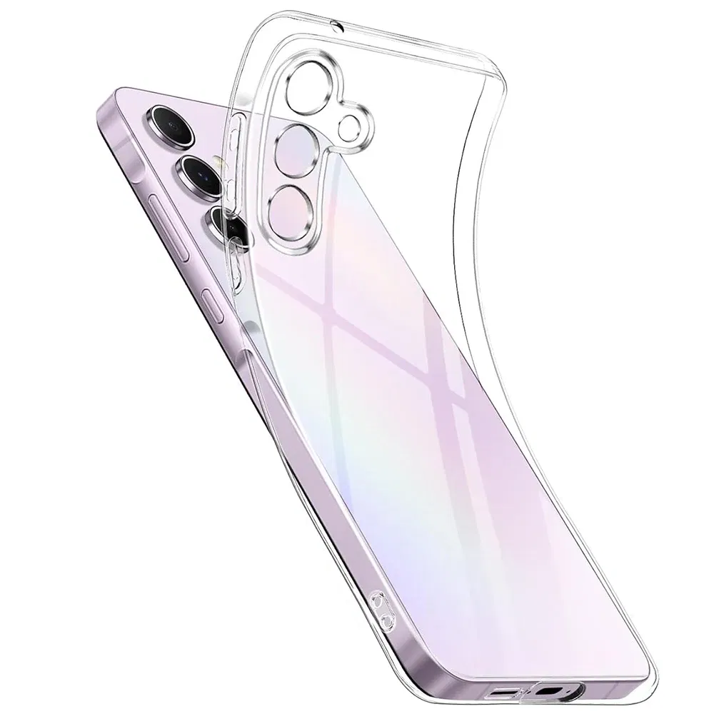 Material: EVA - Ultra Thin Silicone Soft Case For Samsung Galaxy S25 S24 S23 S22 S21 S20 FE Plus Ultra Transparent Clear Cover Fundas