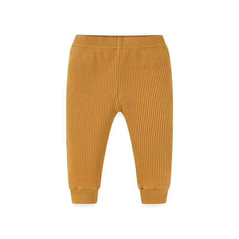 Color: Beige, Kid Size: 18M - Kiddiezoom 1 Pcs/Lot Fashion Unisex Solid Baby Boy Girl Pants 0-24Months Cotton Ribbed Soft Newborn Leggings