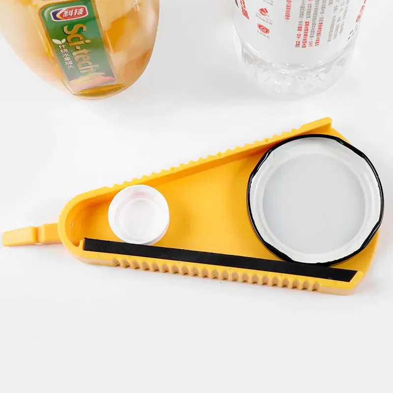 Color: green - Can Opener 5 In 1 Multi Function Jar Opener Twist Off Lid Quick Opening Cooking Everyday Use Bottle Opener Kitchen Accessories