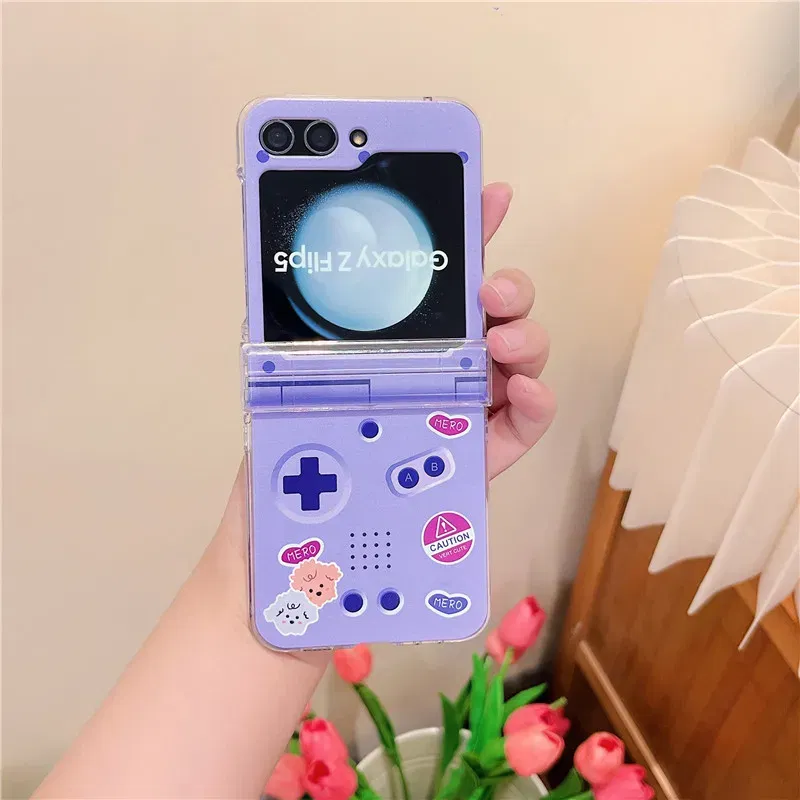 Color: Gold, Material: Microfiber - Cute Bracelet Phone Cases For Samsung Galaxy Z Flip 3 4 5 6 7 FE Hard Plastic PC Plush Case For Samsung Z Flip5 ZFlip5