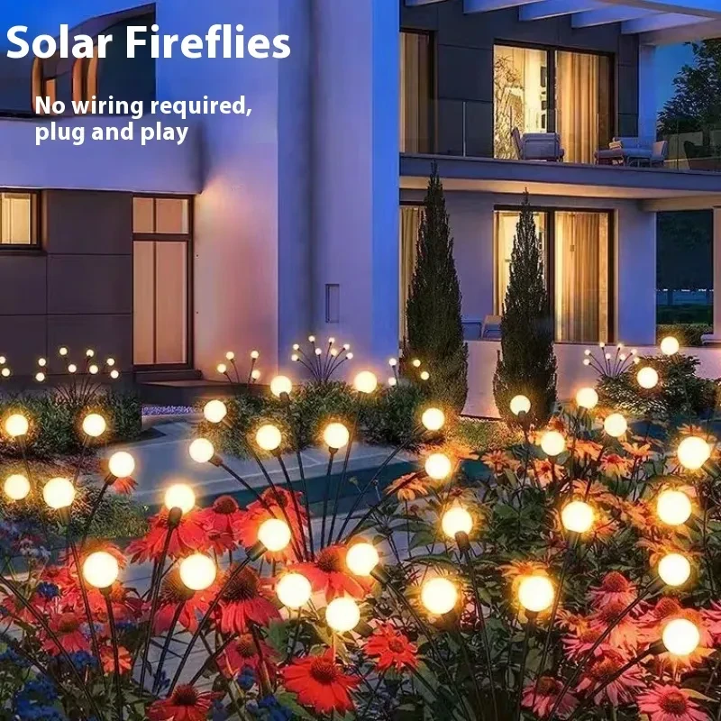 Solar Powered Firefly Garden Light