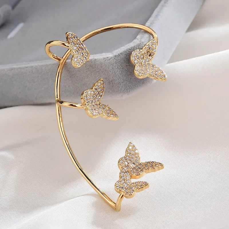Butterfly tassel style earrings