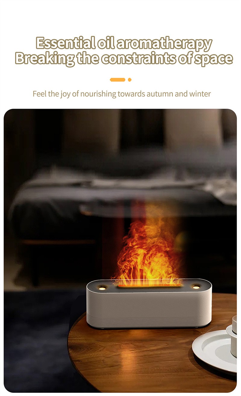 Flame Diffuser - 7-Color LED Aromatherapy