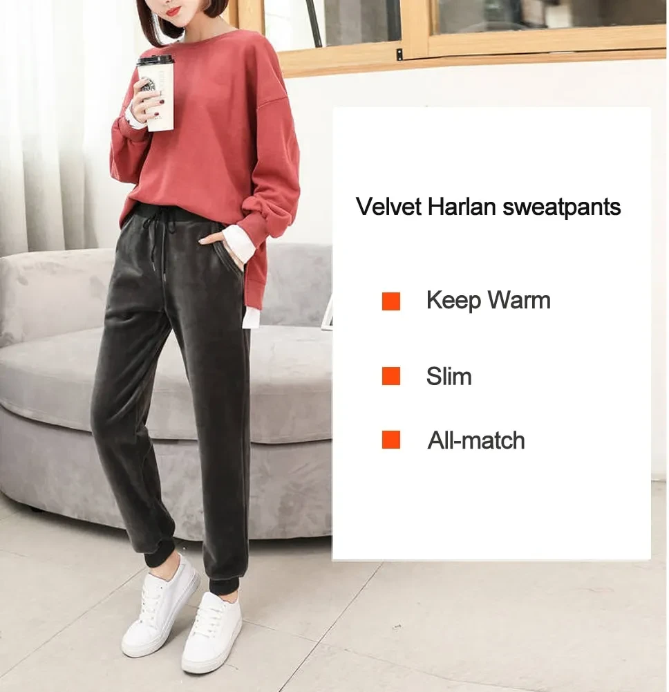Women Composite Fleece-lined Thick Pants