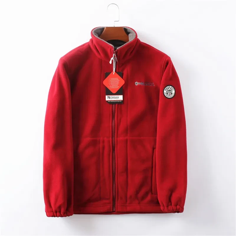 Mens Double-Layer Fleece Hooded Jacket49% OFF