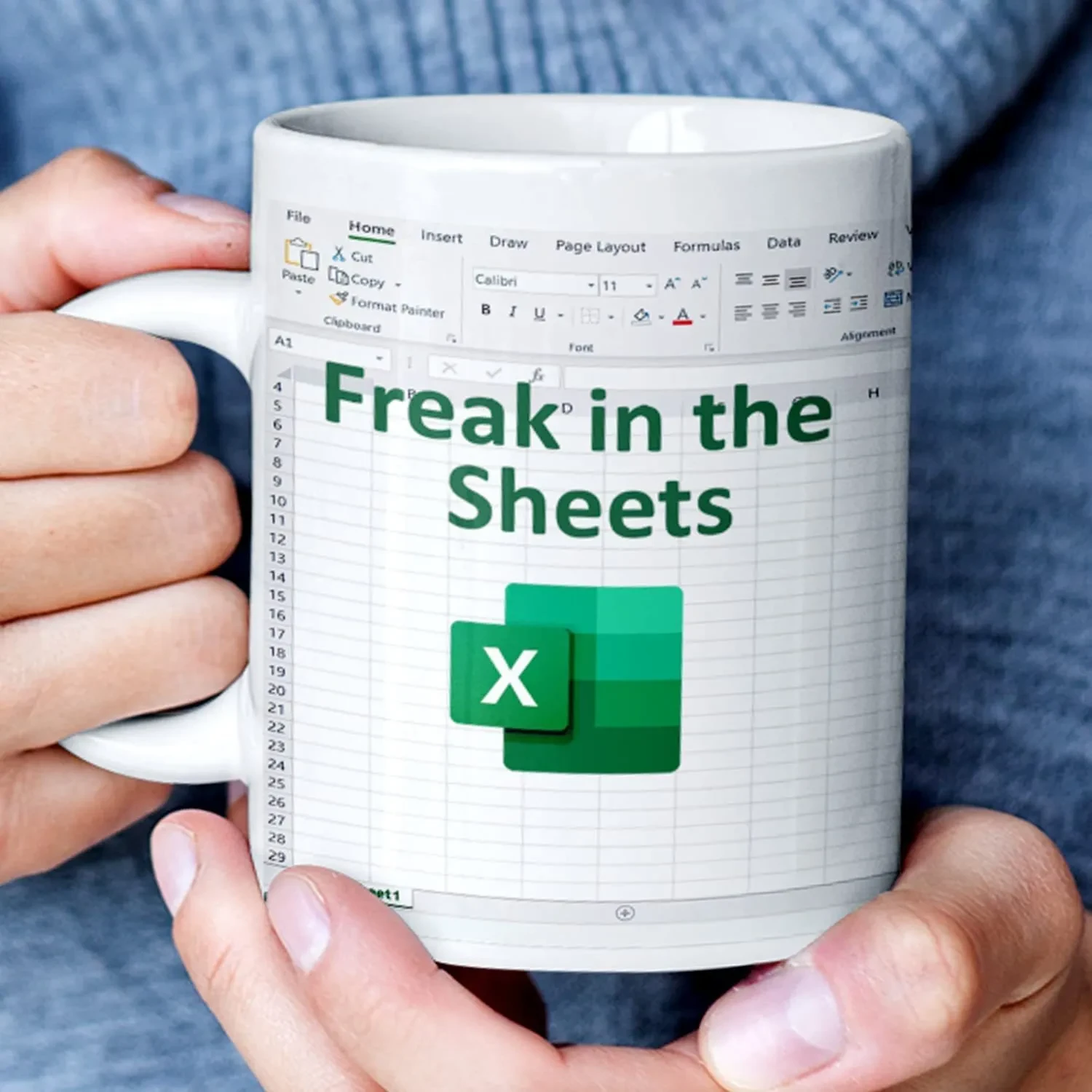 Excel Mug | Excel Cheat Sheet Mug | Freak in the Sheets excel inspired Mug