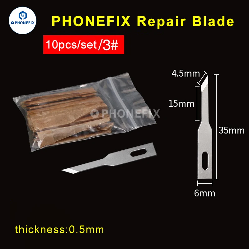 Color: Green - 10pcs #4A #11 #18 Scalpel Knife Blades Engraving Non-Slip Metal Scalpel Knife Replacement Craft Blades PCB Repair Hand Tools