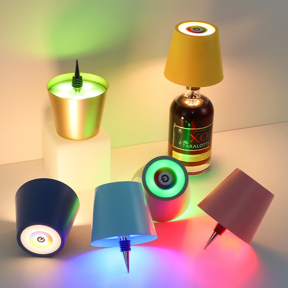 AuraGlow Wine Bottle Lamp