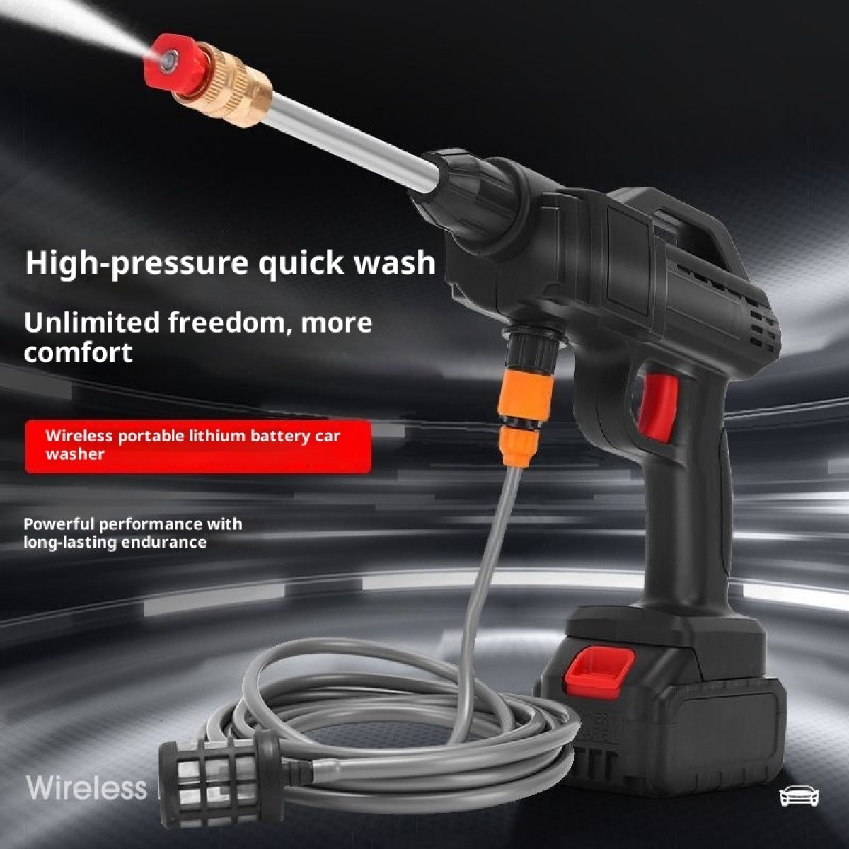 Cordless Portable High Pressure Spray Water Gun