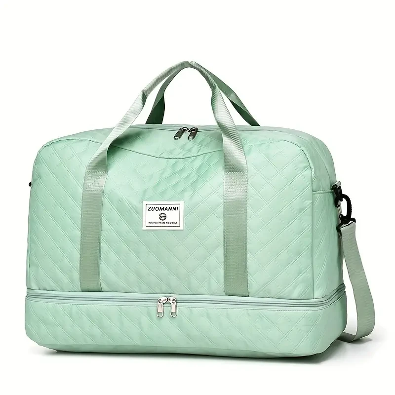 Ultra-Lightweight Large Capacity Argyle Travel Duffle Bag