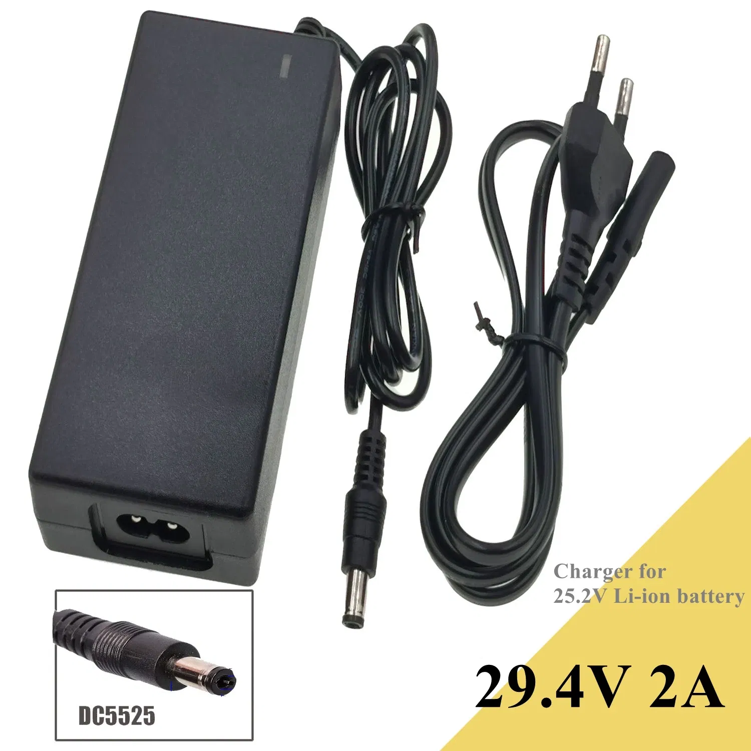 Socket Standard: AU - 29.4v 2A charger for 24v 25.2v Li-ion battery suitable for ebike scooter hoverboard balance bicycle