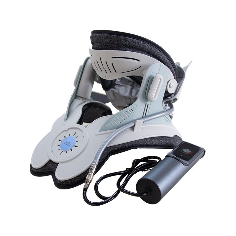 ADJUSTABLE NECK TRACTION DEVICE WITH ERGONOMIC AIRBAG SUPPORT