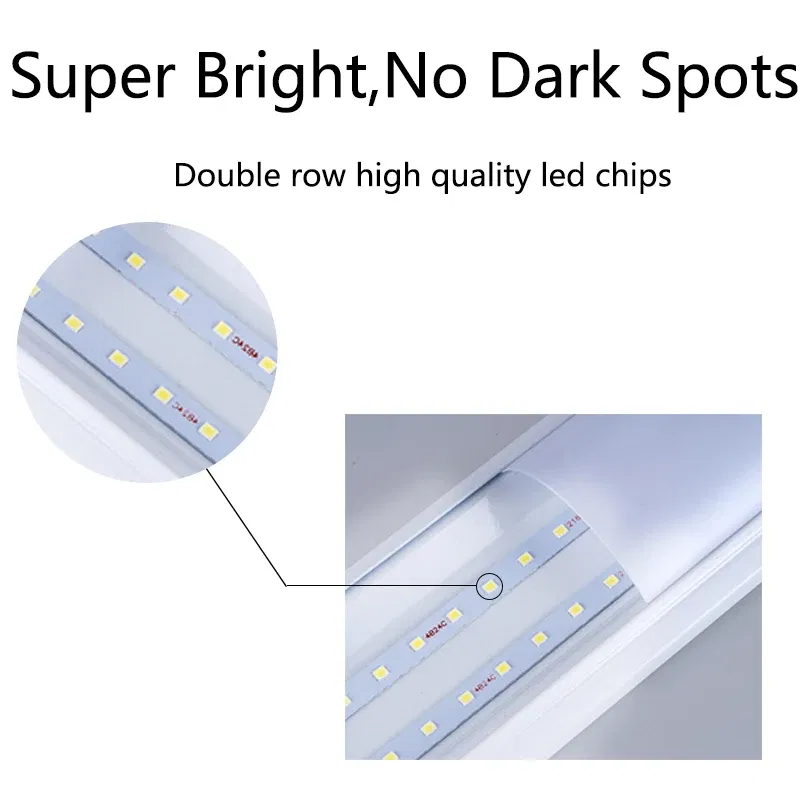 Emitting Color: Lemon yellow, Color: WHITE - 120cm T5 T8 Led Tube Light For Home 220V Led Lamp Tube Bar 40W 60W Cold White Warm Whtie 4ft Led Tube light 1200mm Tube lighting