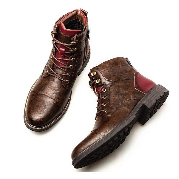 Men's Patchwork Ankle