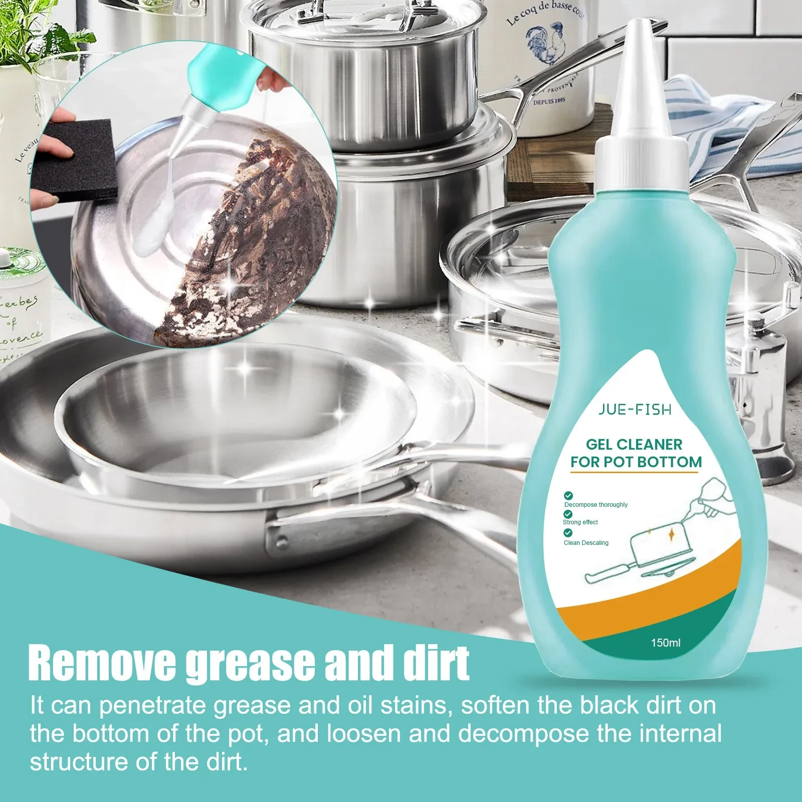 Magic Gel Cleaner l Gel Cleaner for Pots and Pans